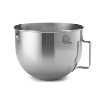 KitchenAid 5 Quart Bowl-Lift Polished Stainless Steel Bowl with Flat Handle - KN25WPBH