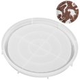 thumbnail image 1 of Molde de bandeja de silicona redonda, molde grande para posavasos de resina con patrón de salpicaduras, molde de epoxi artístico para decoración del hogar, bandeja para servir de 12 pulgadas, herramie, 1 of 6