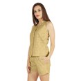 thumbnail image 4 of Bimba Womens Solid Sleepwear Set 2 Pcs Short & Top Casual Nightwear Loose Fit Loungewear, 4 of 7