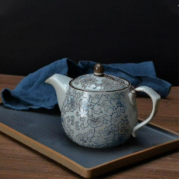 Blue And White Porcelain Retro Teapot Ceramic Household Kettle
