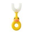 thumbnail image 2 of Seitruly Paquete de 2 cepillos de en forma de U para niños pequeños, cepillos de limpieza de 360 ​​grados con mango, cuidado de la cuidado de los oídos, 2 of 6