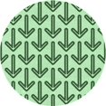 thumbnail image 1 of Ahgly Tapis Rond Lavable en Machine Intérieur Transitionnel Vert Menthe, 3 Pieds Rond, 1 of 7