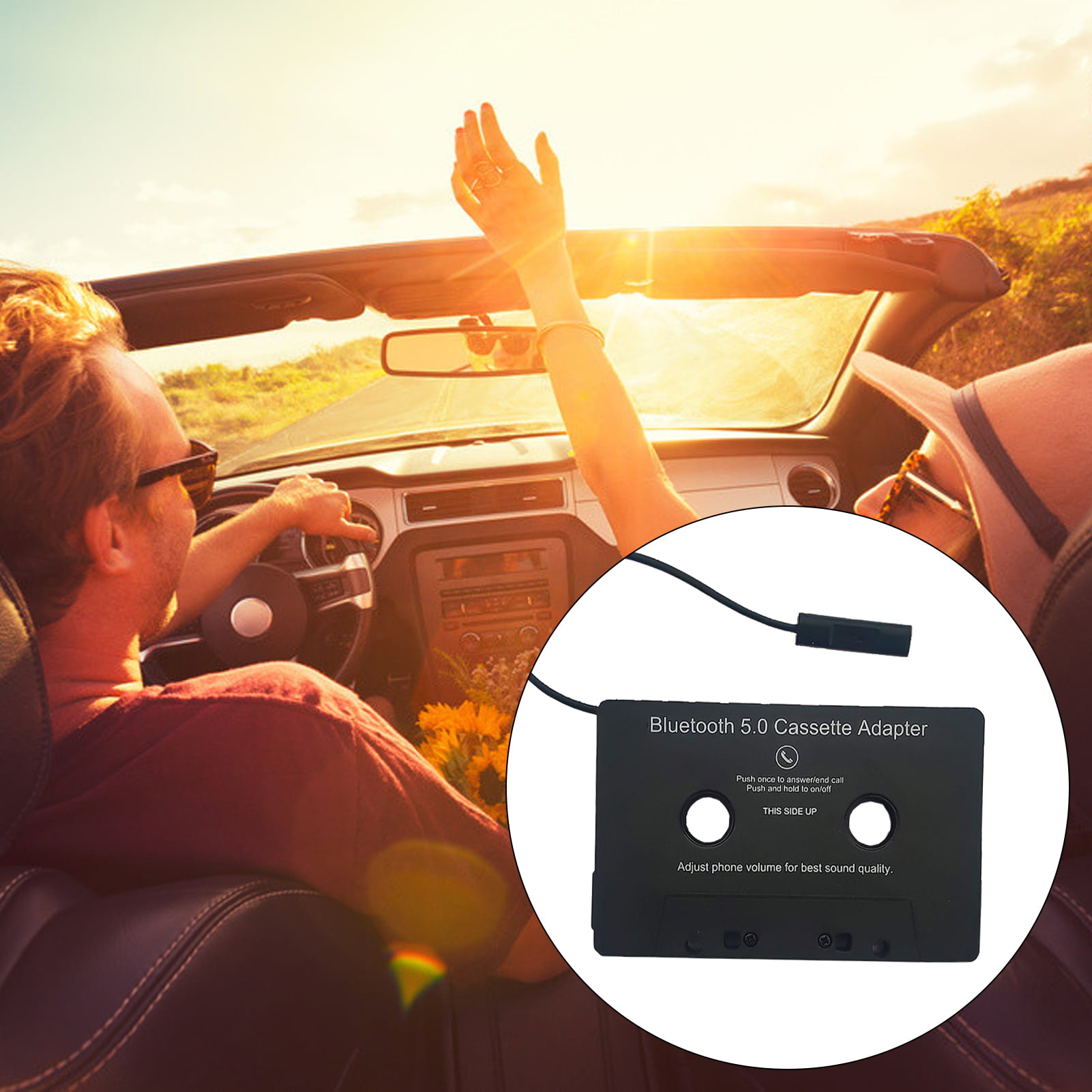 VERMON Bluetooth Tape Converter Universal Automatic Useful Car