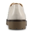 thumbnail image 3 of Journee Womens Claudiya Lug Outsole Almond Toe Oxford, Widths Available, 3 of 8