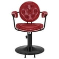 thumbnail image 2 of BarberPub Hydraulic Salon Chair, Swivel Barber Chair, Faux Leather, 2 of 9