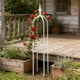 thumbnail image 5 of FAMTKT Trellis for Climbing Plants Outdoor, Plastic Plant Trellis Height Adjustable, Garden Trellis Climbing Plant Support for Patio Balcony Garden, 5 of 6