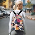 thumbnail image 7 of FORMRS Mini Backpack Purse for Women Travel Daypack Casual Shoulder Bag, Flowers Pattern Style, 7 of 7