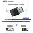 USB Bluetooth 5.0 Transmitter Receiver, 2-in-1 Wireless 3.5mm Audio ...