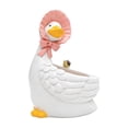 thumbnail image 7 of Cute Resin Goose House Shaped Flower Pot Ornament, Unique Animal Planter, Lovely Decor Container for Small Green Plants On Desktop, Balcony, Courtyard and Garden Landscape Layout, 7 of 7
