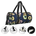 thumbnail image 5 of Fotbe Sloth with Donuts Pattern Foldable Sports Gym Bag with Wet Dry Pocket, Ultralight Travel Bag, Large Capacity Duffel Bag, Splash Proof Carry on Bag, Overnight Bag, Weekender Bag, 5 of 8