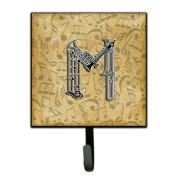 Letter M Musical Instrument Alphabet Leash or Key Holder