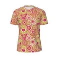 thumbnail image 5 of Wukai Yellow Flowers Print Men's Short-Sleeved Mesh T-Shirt,Quick-Dry Short Sleeve Workout T-Shirt-Medium, 5 of 8