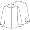 thumbnail image 3 of Classroom School Uniforms Long Sleeve Peter Pan Blouse 57882, 3 of 3