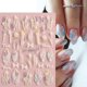 thumbnail image 3 of Flower Nail Art Stickers 5D Nail Stickers Acrylic Embossed Engraved Nail Decals Nail Art Supplies Pink White Floral Leaf Cherry Blossom Adhesive Slide, 3 of 5