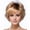 Yellow, variant on White Short Curly Hair Wig for Women with Oblique and Air Bangs - Lightweight and Comfortable Fashion Hairpiece