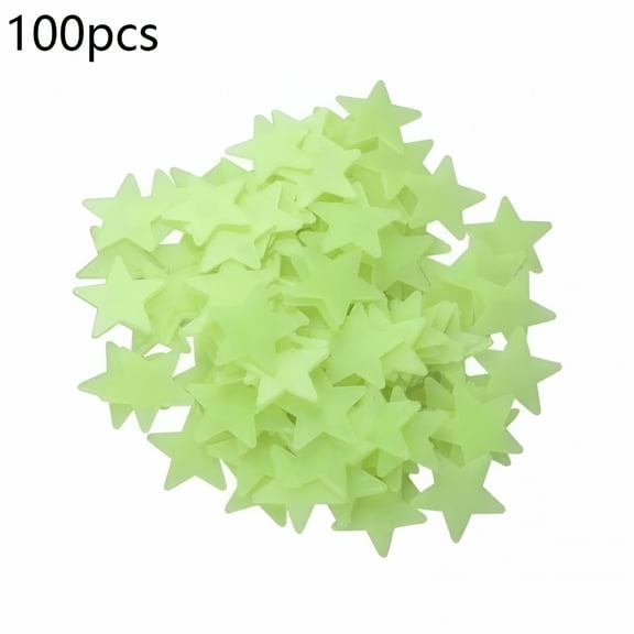 LAMIRO 100 Pcs 3D Wall Glow in The Dark Stars Stickers Kids Diy Decor Room Home