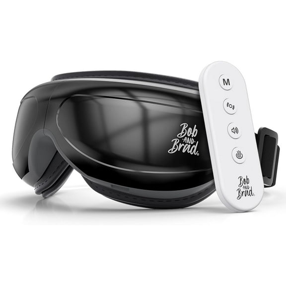 BOB AND BRAD Comfort Eye Massager with Remote, EyeOasis 2 Plus Eye Mask Soothing Heat Therapy, Compression, Music, Smart Face Massager for Dry Eyes Relief, Improve Sleep, FSA HSA Eligible Best Gift