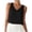 Noir, variante sur Fsqjgq Camisoles Amples pour Femmes Sans Manches Courtes Haut de Type Veston Col Rond Bas Camisoles Chemises d'Été de Plage
