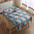 thumbnail image 2 of Blue Red Checkered Pattern Rectangle Tablecloth 60"x84",Waterproof Polyester Rectangle Table Cloth, Wipeable Spillproof Polyester Tablecloth for Dining, Camping, Indoor and Outdoor, 2 of 5
