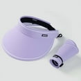 thumbnail image 2 of FeiraDeVaidade Foldable Sun Hats For Women Summer Breathable Empty Top Hat Uv Protection Visor Cap, 2 of 7