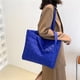 thumbnail image 5 of Bolsa de mano informal para mujer de compras acolchado de algodón acolchado monedero femenino sólido JShteea Para Estrenar, 5 of 9