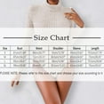 thumbnail image 3 of Gkeoshab Womens Tops High Neck Knit Jumpsuit for Women – Fashion Slim-Fit Long Sleeve One-Piece Beige L, 3 of 4