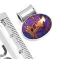 thumbnail image 2 of Copper Purple Turquoise Pendant 925 Sterling Silver Handmade Jewelry, 2 of 4