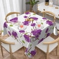 thumbnail image 2 of Zufioo Orchids Flowers Print Square Decorative Tablecloth, Wrinkle-resistant, Waterproof and Oil-resistant Tablecloth Coffee Table Cloth, Suitable for Restaurants-54"x54", 2 of 8