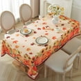 thumbnail image 3 of SASTYBALE Fall Pumpkin Sunflower Tablecloth, 60"x140" Rectangle Polyester - Spillproof for Thanksgiving Harvest, 3 of 7