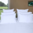 thumbnail image 3 of Just Linen Hotel Linen Collection, 400 TC 100% Cotton Sateen Solid White, Value Pack of 4 Queen Flat Sheets, 3 of 3