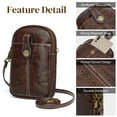 thumbnail image 6 of S-ZONE Small Crossbody Bags for Women Trendy RFID Blocking Cell Phone Purse Vegan Leather Shoulder Bag with Card Slots, 6 of 7