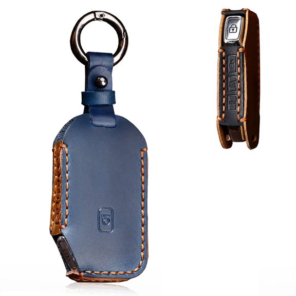 Key Fob Cover Case for Kia Stinger Seltos Telluride K5 Keyless Keychain Holder Premium Leather Key Protector Shell
