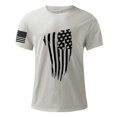 thumbnail image 5 of Baqcunre Mens Shirts,Mens Independence Day Flag Casual Soft And Comfortable Small Printed Cotton T Shirt With Rund Neck And Short Sleeves,Going Out Tops Graphic Tees Men T Shirts for Man Grey XL, 5 of 5