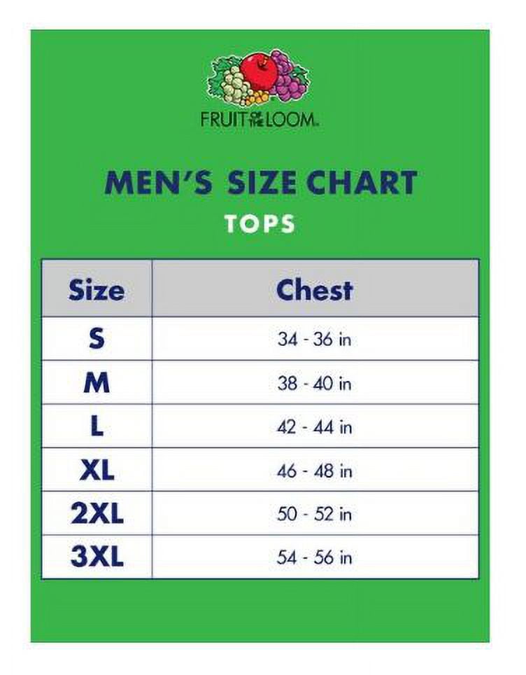 Fruit of the Loom Men's 4 pack assorted color crew t-shirt