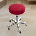 thumbnail image 2 of maskred Stretchy Stool Cover Washable Polyester Fiber Round for Lift Chair Home Light gray Red diameter 28-38cm, 2 of 6