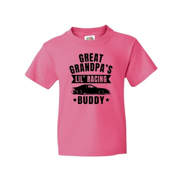 Inktastic Great Grandpas Lil Racing Buddy Youth T-Shirt