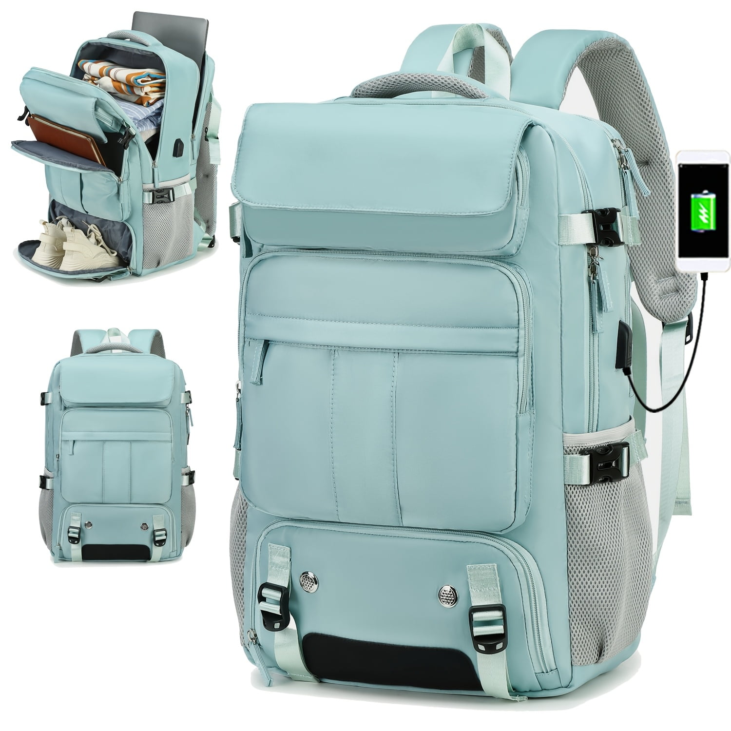Travel Backpack KAKA For Laptop - 17.6 Inch Compartment, Flight Approved  Carry On, Durable Anti-Theft Bag For Men & Women Tortuga Backpack