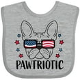 thumbnail image 3 of Inktastic Pawtriotic with French Bulldog  in American Flag Sunglasses Boys or Girls Baby Bib, 3 of 4