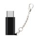 thumbnail image 2 of Adaptador SUSUchens, fácil de usar, de aleación de aluminio de alta calidad, cable adaptador micro USB con llavero para unidad de almacenamiento USB, color negro., 2 of 8
