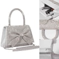 thumbnail image 6 of Eurhowing Evening Bag for Women, Glitter Evening Clutch with Chain Crossbody, Elegant Clutch Purse Party Handbag for Wedding, Prom, Cocktail, Silver, 6 of 7