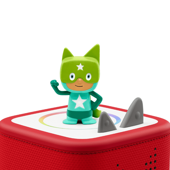 tonies Superhero - Turquoise/Green Creative Audio Toy Figurine - Record and Upload up to 90 Minutes of Your Own Stories and Songs, Age Group 3 
