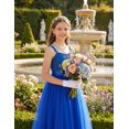 thumbnail image 5 of Arshiner Flower Girls Dresses Sleeveless Formal Wedding Princess Dress | Maxi-Length Tulle, Junior Bridesmaid Dress for Girl, Embroidered Birthday Party Dress Ball Gown, 5 of 5