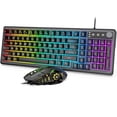 thumbnail image 1 of Teclado y ratón Trueque Gaming con iluminación RGB con cable USB, 1 of 9