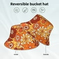 thumbnail image 5 of Kll Hippie Flower Bucket Hat For Women Men Packable Travel Beach Sun Hat Outdoor Rave Accessories Reflective Fisherman Cap, 5 of 9