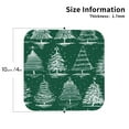 thumbnail image 2 of Yiaed Christmas Trees Print Leather Coasters for Drinks - Cup Coasters Coffee Table Kitchen Table Bar, Home & Office Gifts Handmade Drink Coasters-Square, 2 of 6