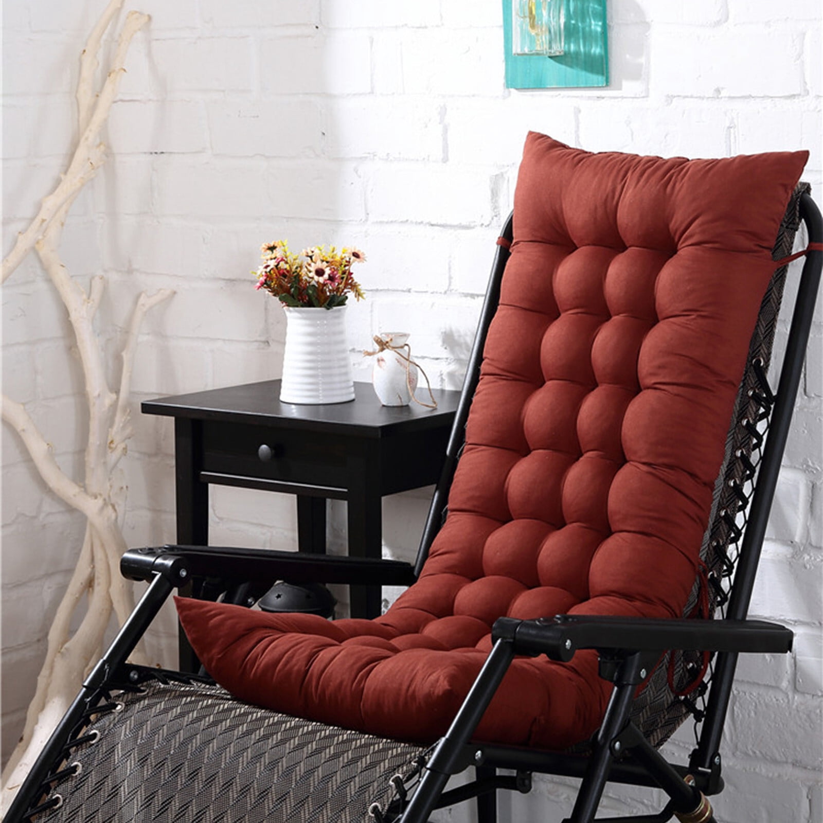 InsCrazy Rocking Chair Cushions Indoor Outdoor Rocking Chair Pad Recliner Cushion 20 X 50 inches