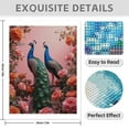 thumbnail image 3 of Diamond Art Kits for Adults - 5d Peacocks Roses Pink Background Scene Diamond Painting for Adults, Diamond Art for Adults Beginners, Diamond Painting Kits for Adults for Home Wall Decor, 3 of 7