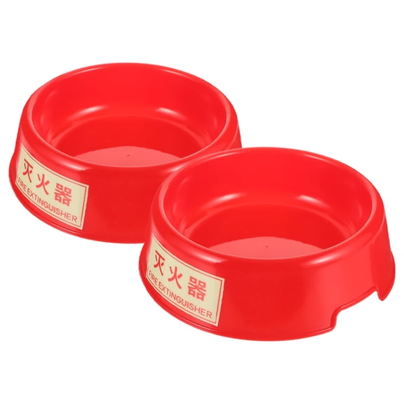 SOPOTUTU Plastic Fire Extinguisher Stand Red 2Pcs