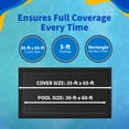 thumbnail image 3 of Blue Wave 30' x 60' Rectangular Rugged Mesh In Ground Pool Winter Cover, 3 of 7
