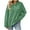 Green, variant on AKOEE Womens Baggy Hoodie Ribbed Knit Drawstring Plain Pullover Tops Casual Hooded Fall Sweatshirts with Pocket (XL, Red)